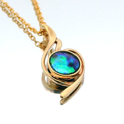 Pearl Twist Necklace - 9ct Gold