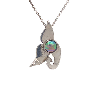 Pearl Splash Whale Tail Necklace