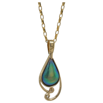 Pearl Peacock Necklace - 9ct