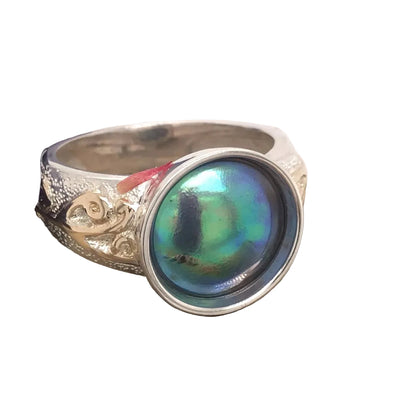 Pearl Koru Ring